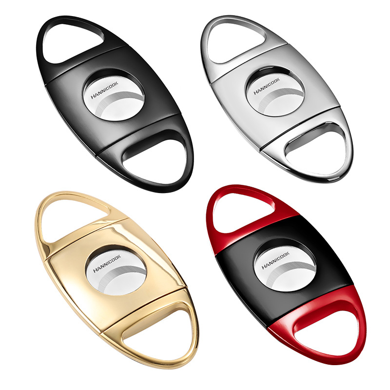 雪茄剪不锈钢雪茄剪刀大口径锋利顺滑古巴雪茄烟具配件雪茄刀