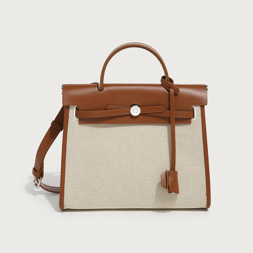 千金风锁扣车缝线单肩包手提包韩版质感手拿包时尚经典复古款女包