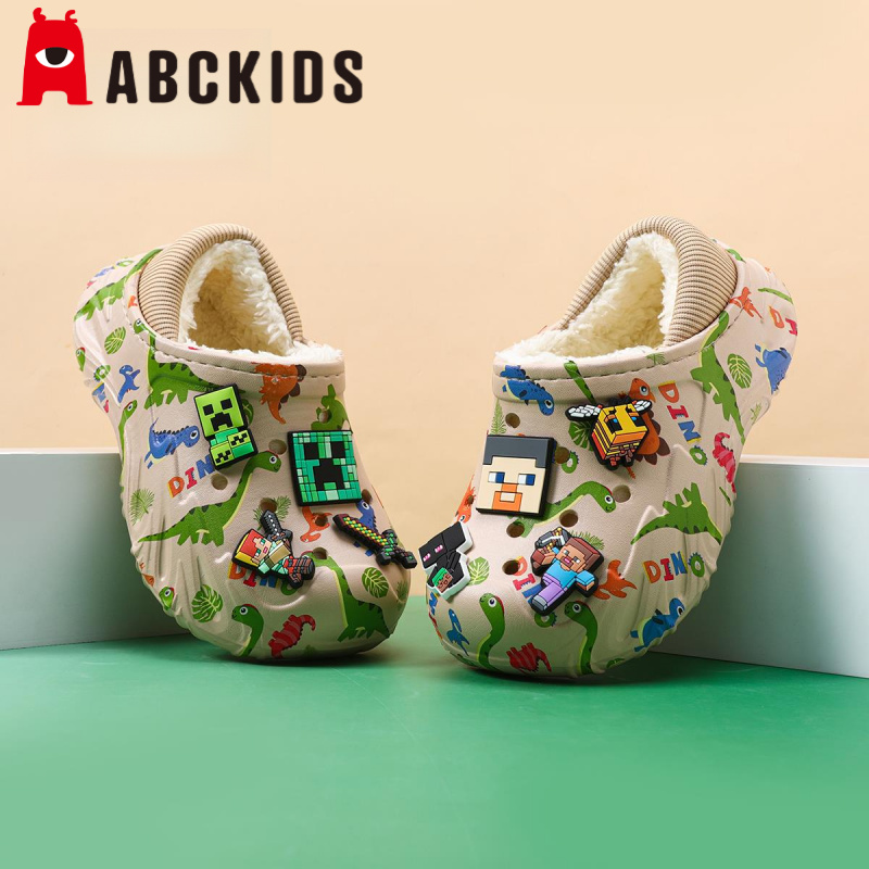 我的世界儿童棉拖鞋男童棉拖2025新款秋冬室内防滑软底保暖加绒