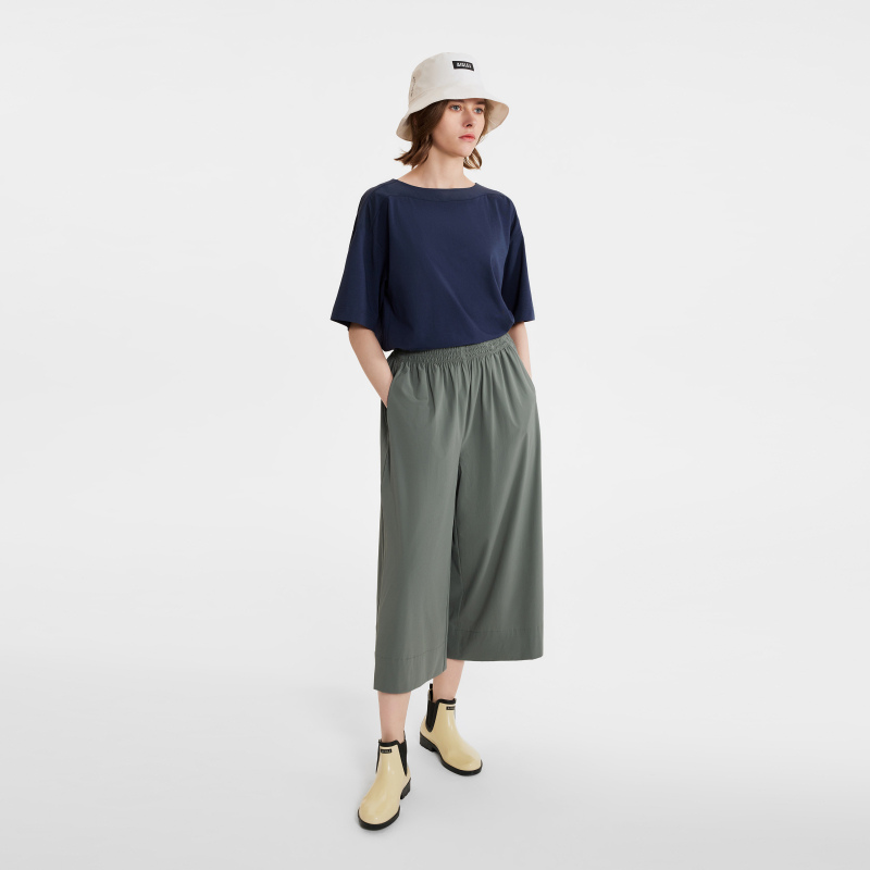 AIGLE艾高春夏经典款DFT速干吸湿COOLTOUCH瞬间凉感阔腿裤女AW34