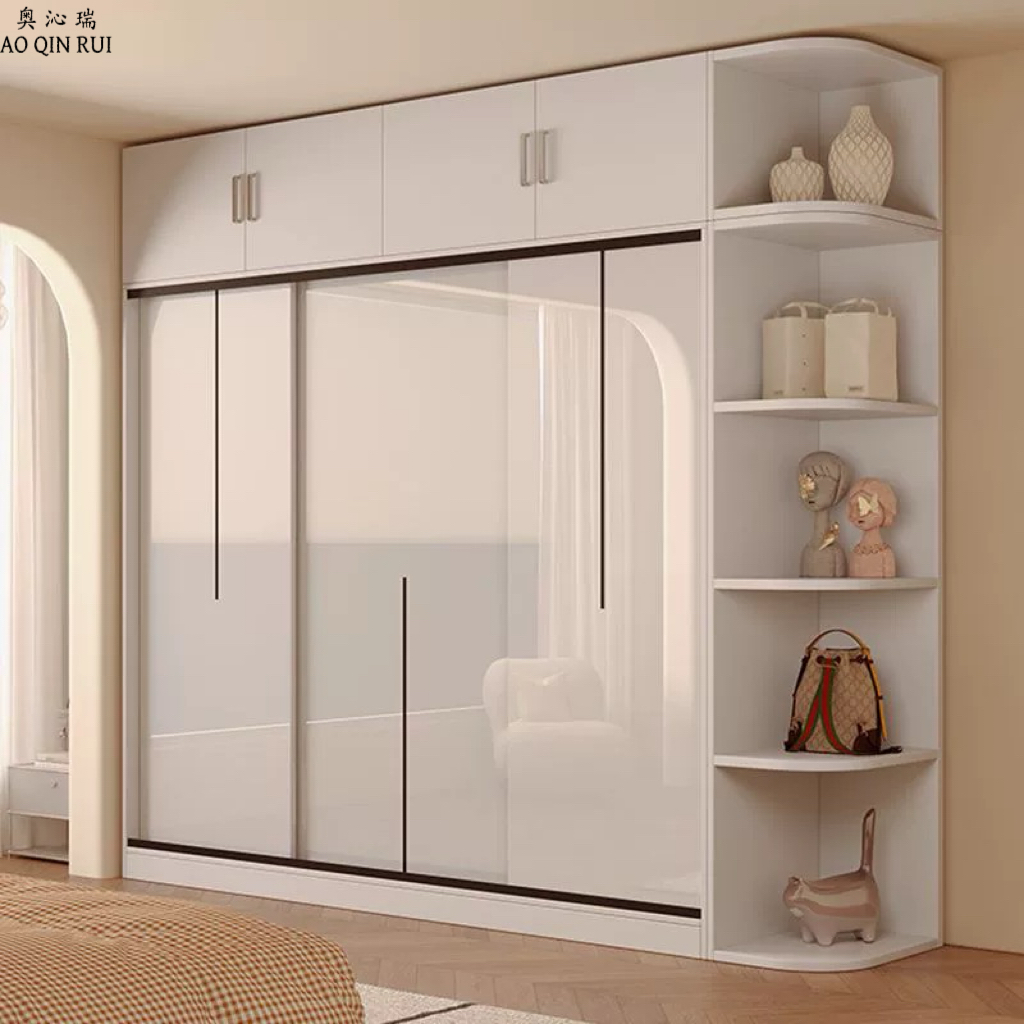 奥沁瑞衣柜家用卧室推拉门实木出租房用新款2025爆款小户型大衣橱