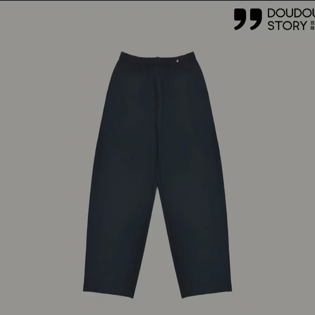 HALUNGLE/海伦格丽  1905  时尚松紧腰饰扣秋季九分休闲裤