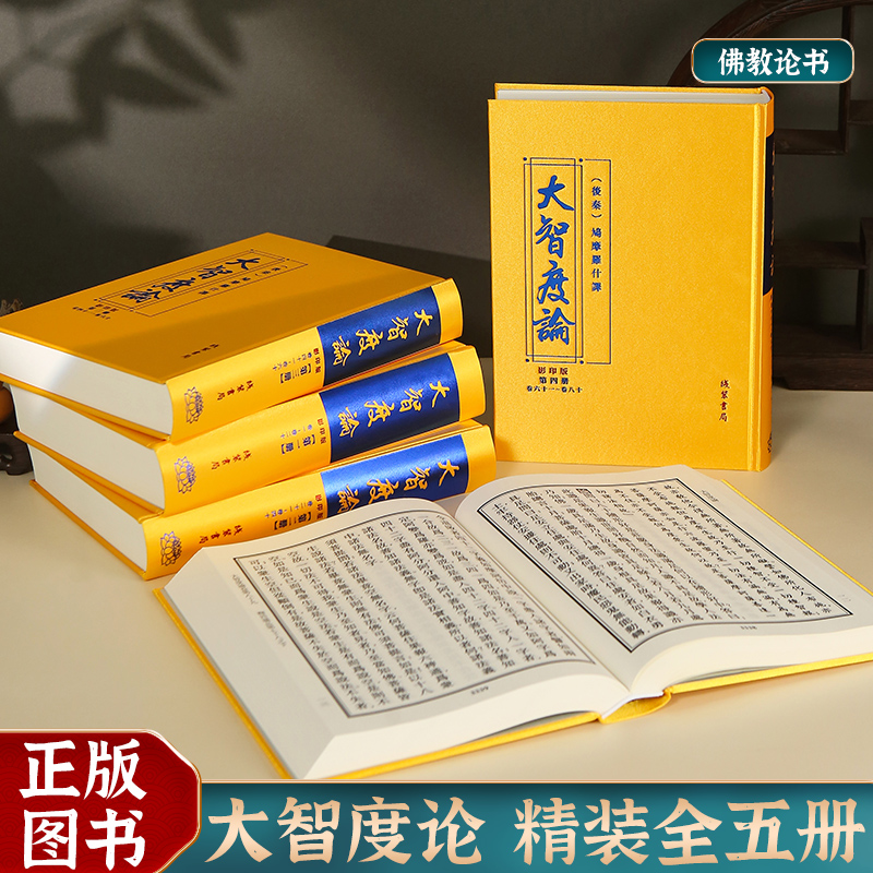 大智度论 精装16开全5册繁体竖版原文 正版线装书局出版