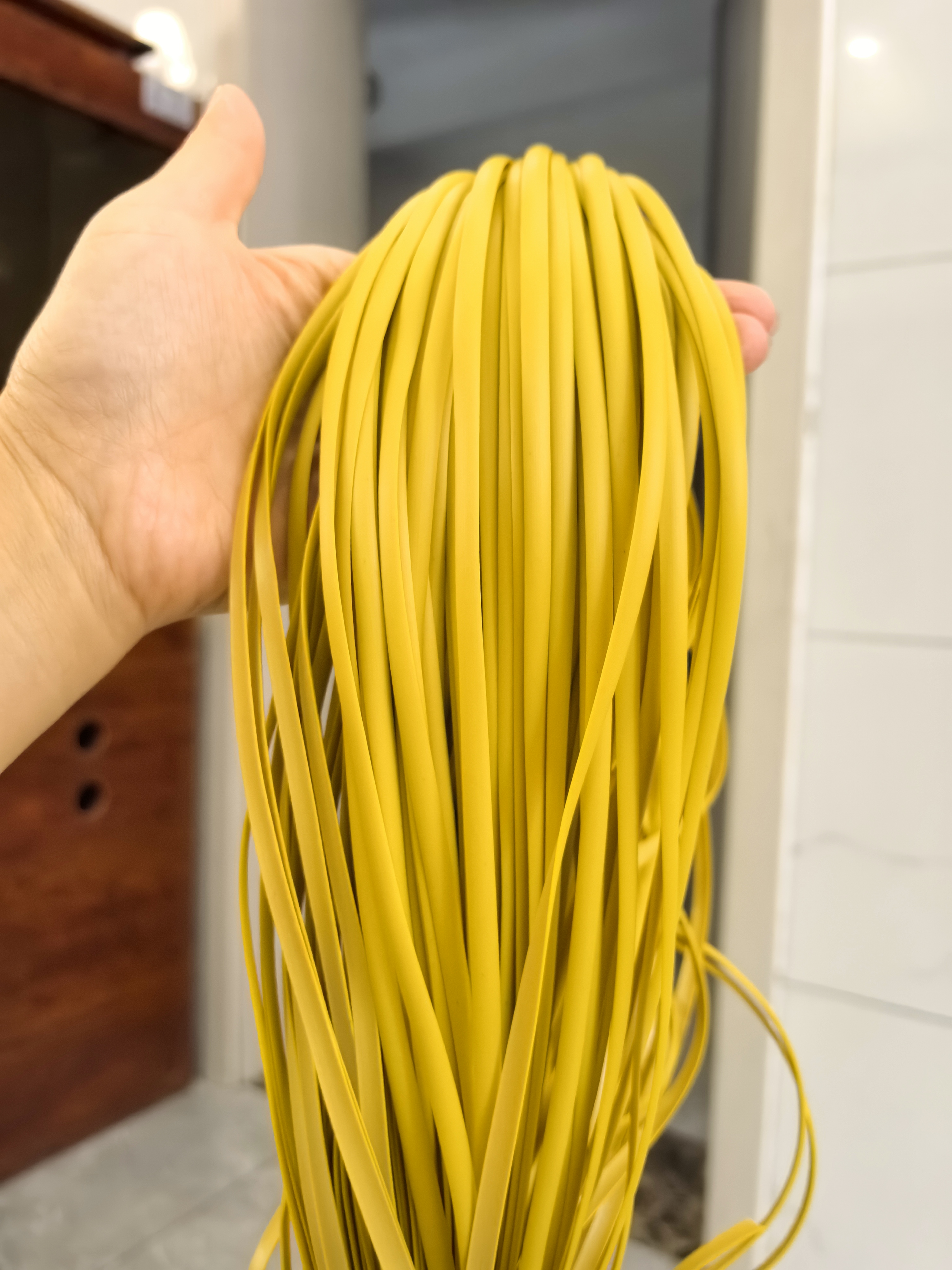 （溜溜手工）5mm拍4斤送1斤PE裁剪手工编织花盆DIY裁剪编织包材料