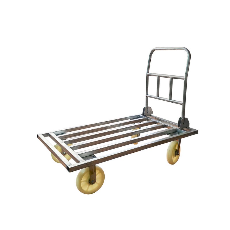 小米有品超厚折叠钢板小推车拉货方管推车加厚搬运车重型拉车拖车