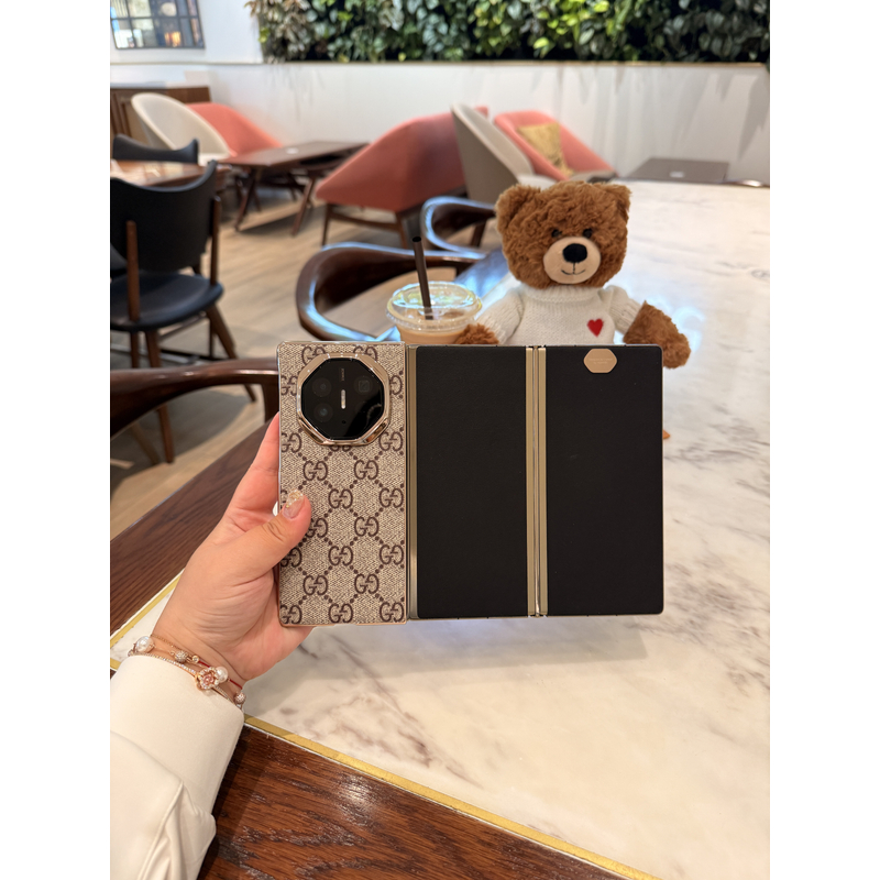 适用于华为MateXT/XTs三折叠 电镀闪星星压花折叠手机壳 单后壳