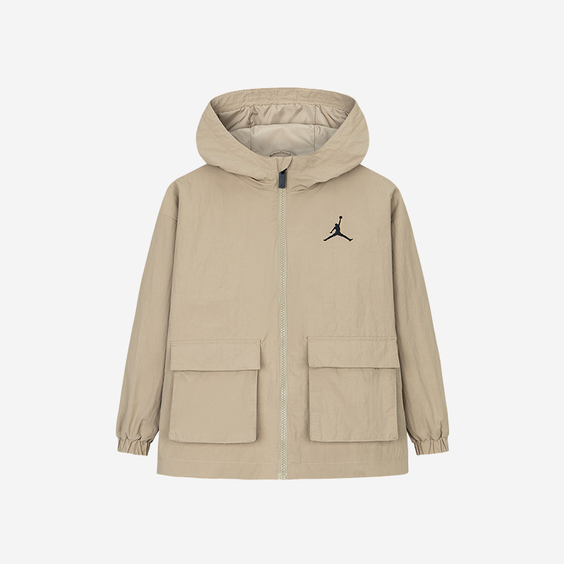 AIR JORDAN儿童6-12岁男孩工装衣夹克女宝初秋薄风衣外套8到12岁