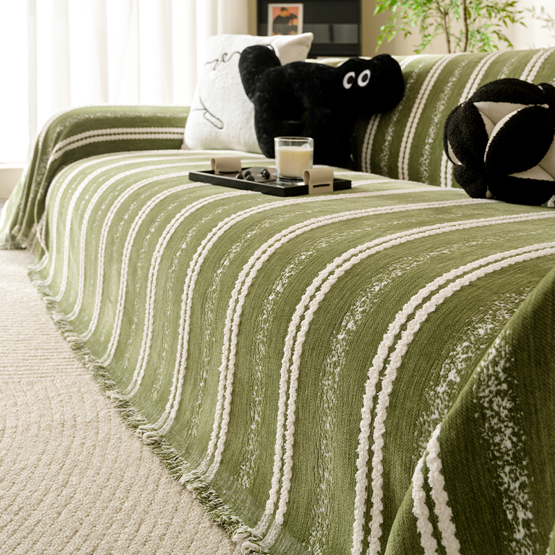 V/雅鹿雪尼尔沙发盖布2025新款四季通用万能全盖沙发巾家用防尘罩