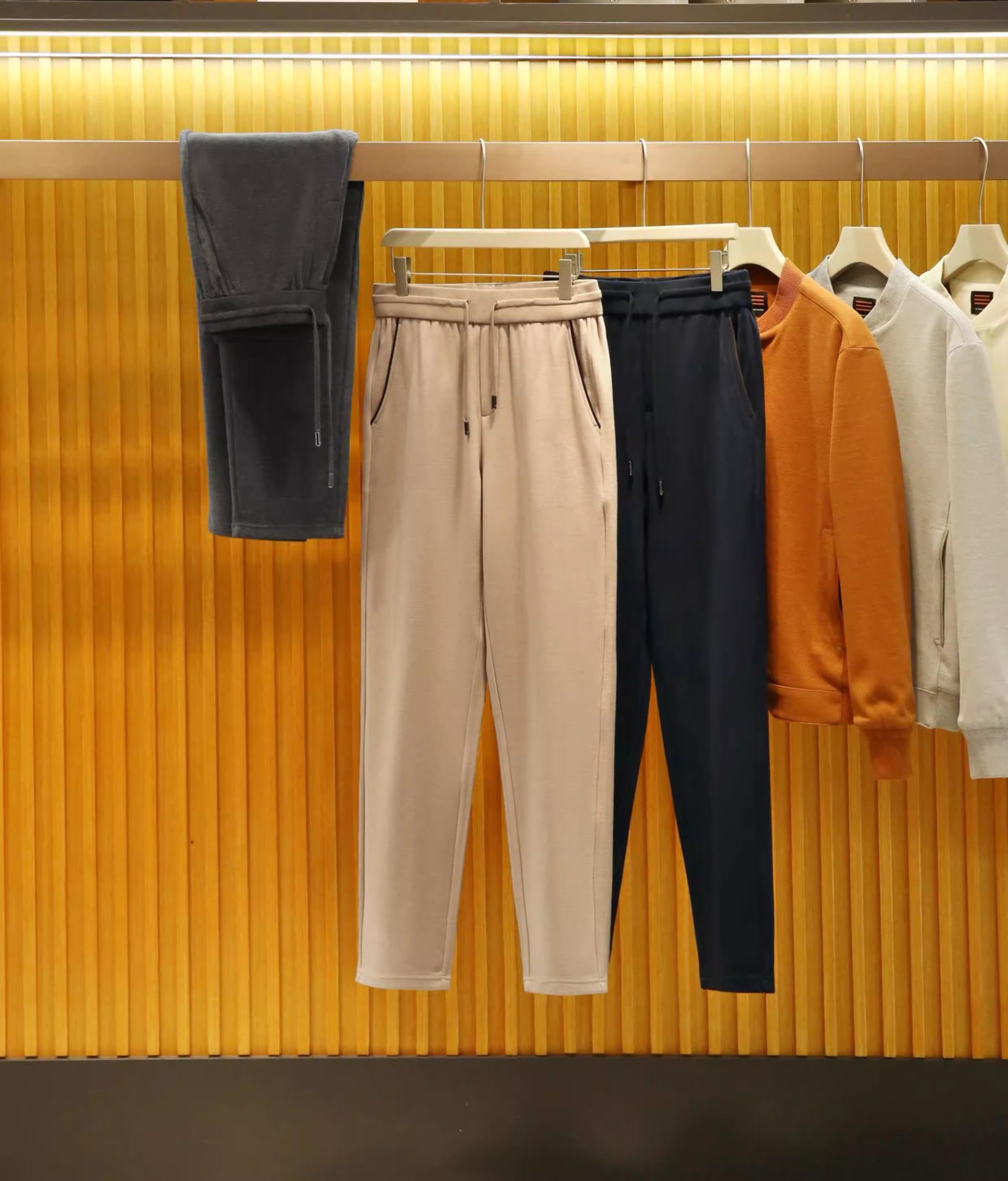 高端货！轻奢老钱！保暖亲肤！秋冬男士时尚休闲裤长裤直筒裤