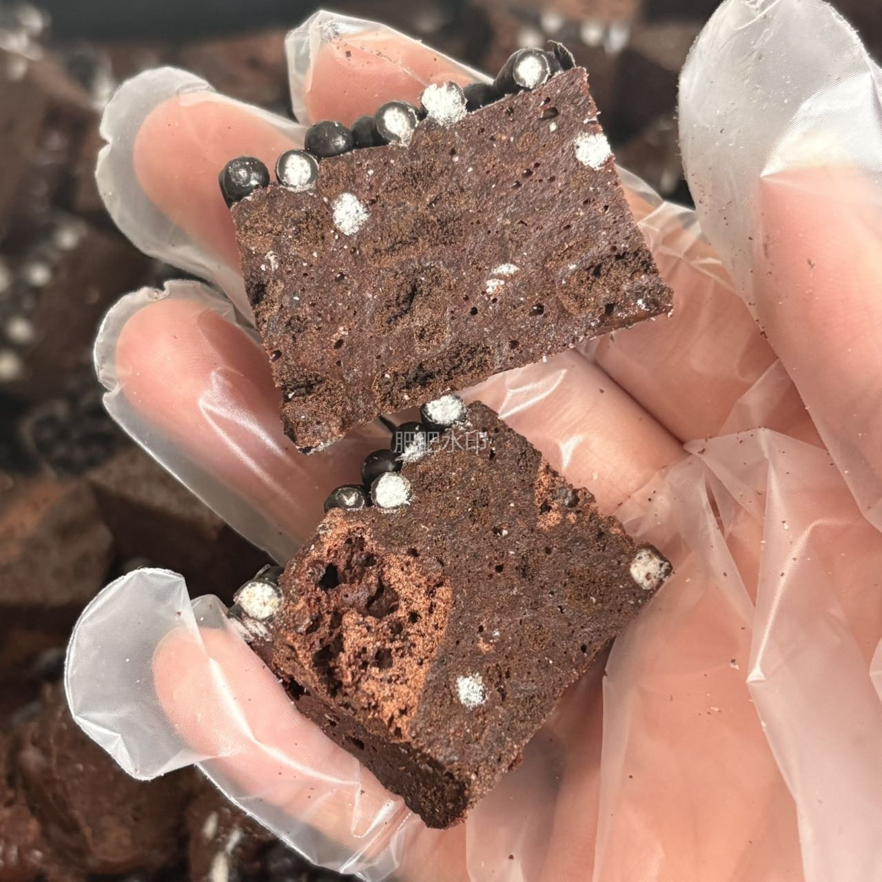 冷藏更好吃【无坚果巧克力雪花酥】无蔗糖 无反式脂肪酸糕点零食～