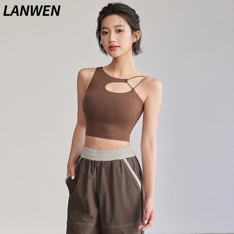 岚纹美背性感运动内衣女防震高强度跑步健身文胸防下垂瑜伽背心