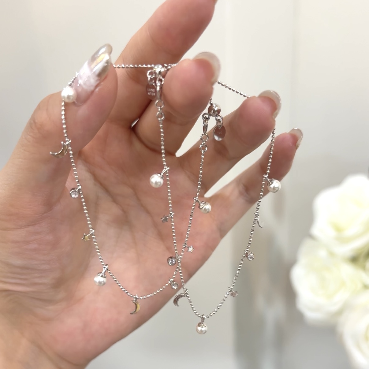 925银手链 【日月星辰手链】精致灵动气质日韩百搭细链ins简约