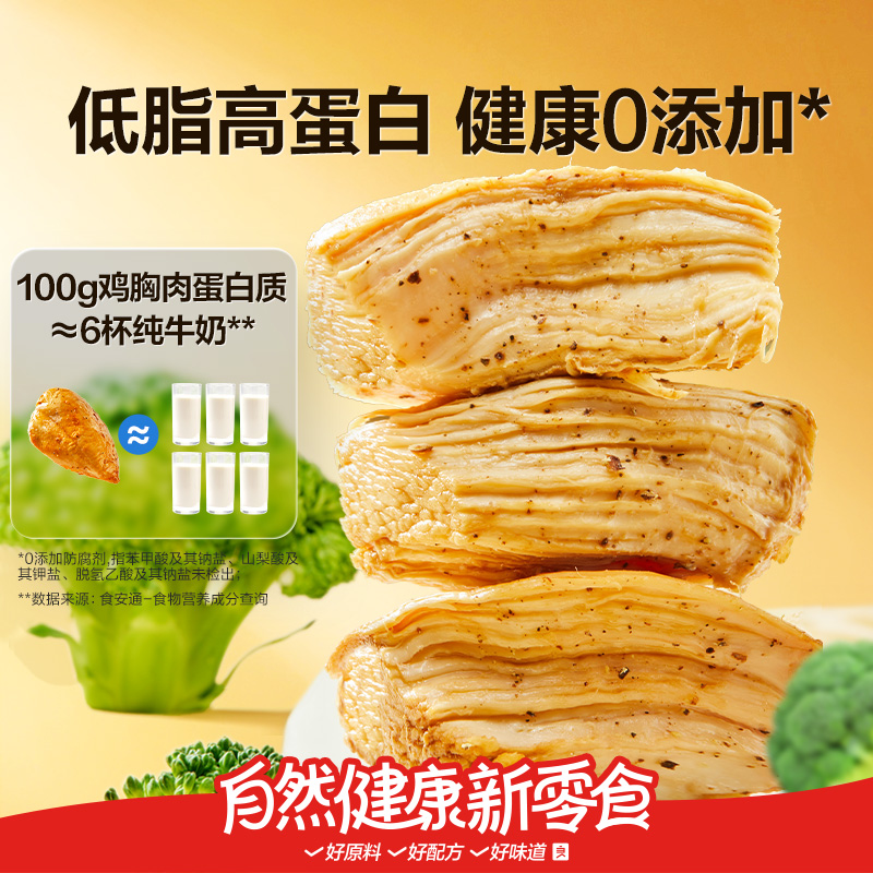 【11,9发11包】高蛋白鸡胸肉即食鸡肉零食品解馋代餐小吃高饱腹主食