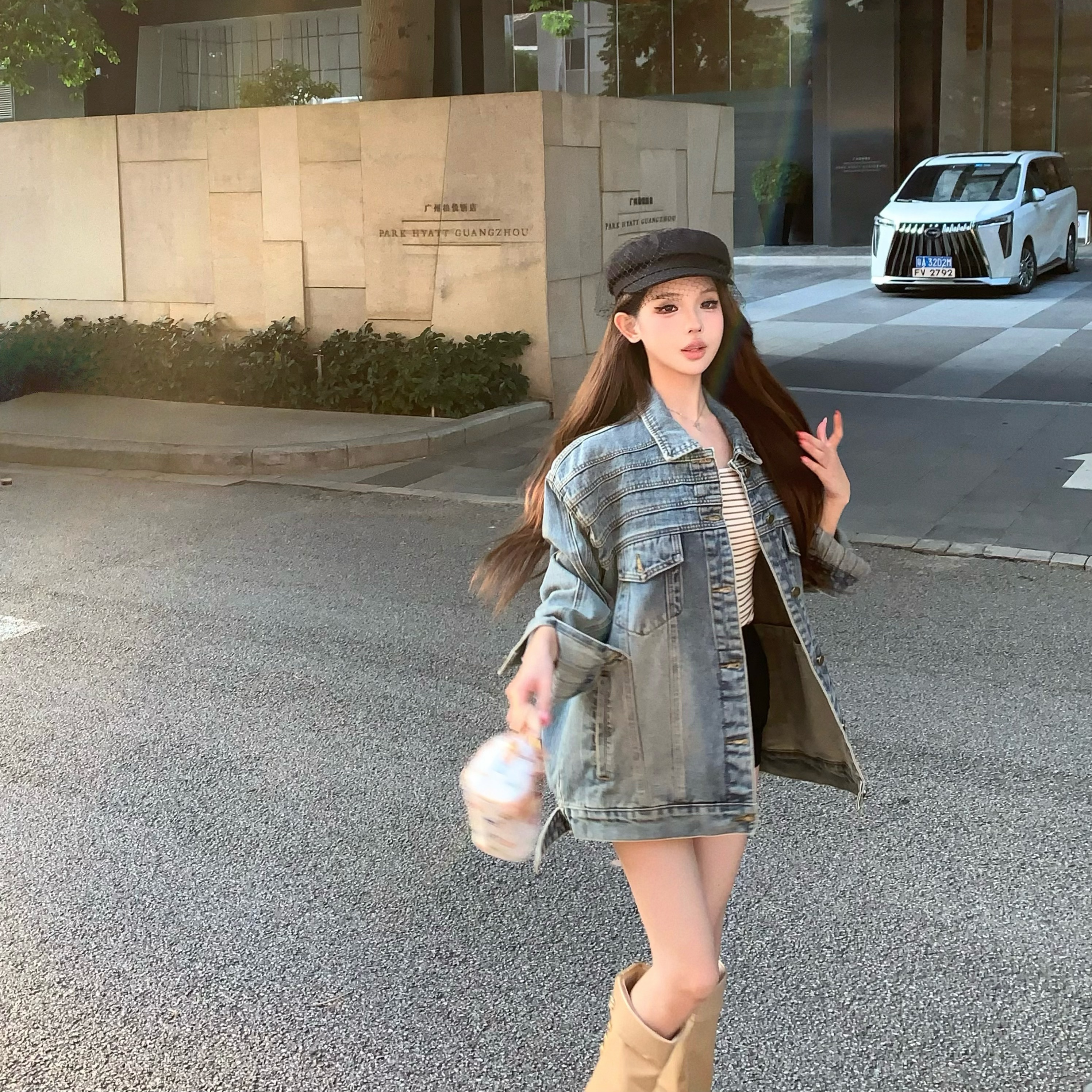 2025年秋季小众时尚休闲牛仔外套男女同款百搭夹克2217