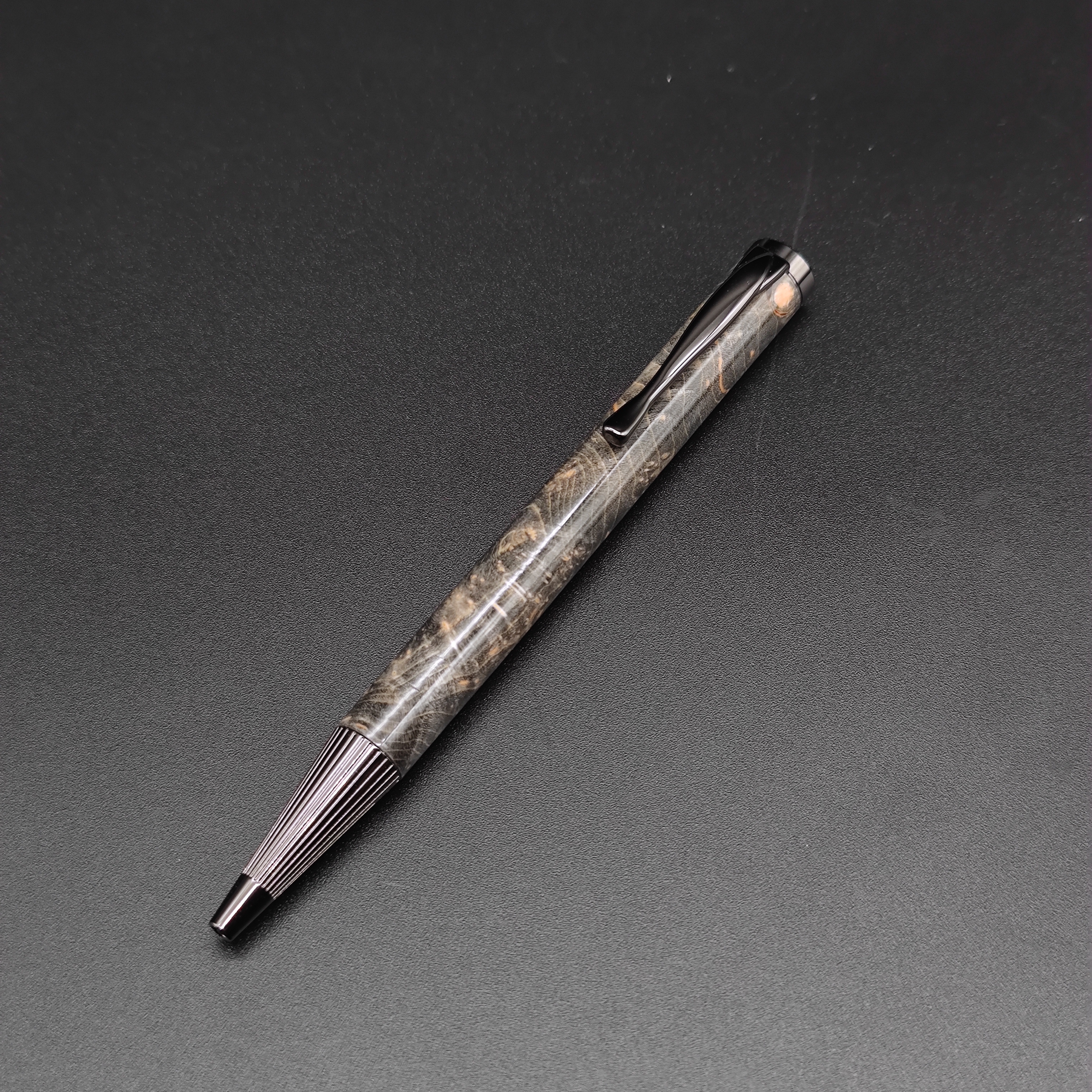 【自在斫磨】《艾略特》稳定木笔中性笔签字笔圆珠笔旋转出芯手工制作