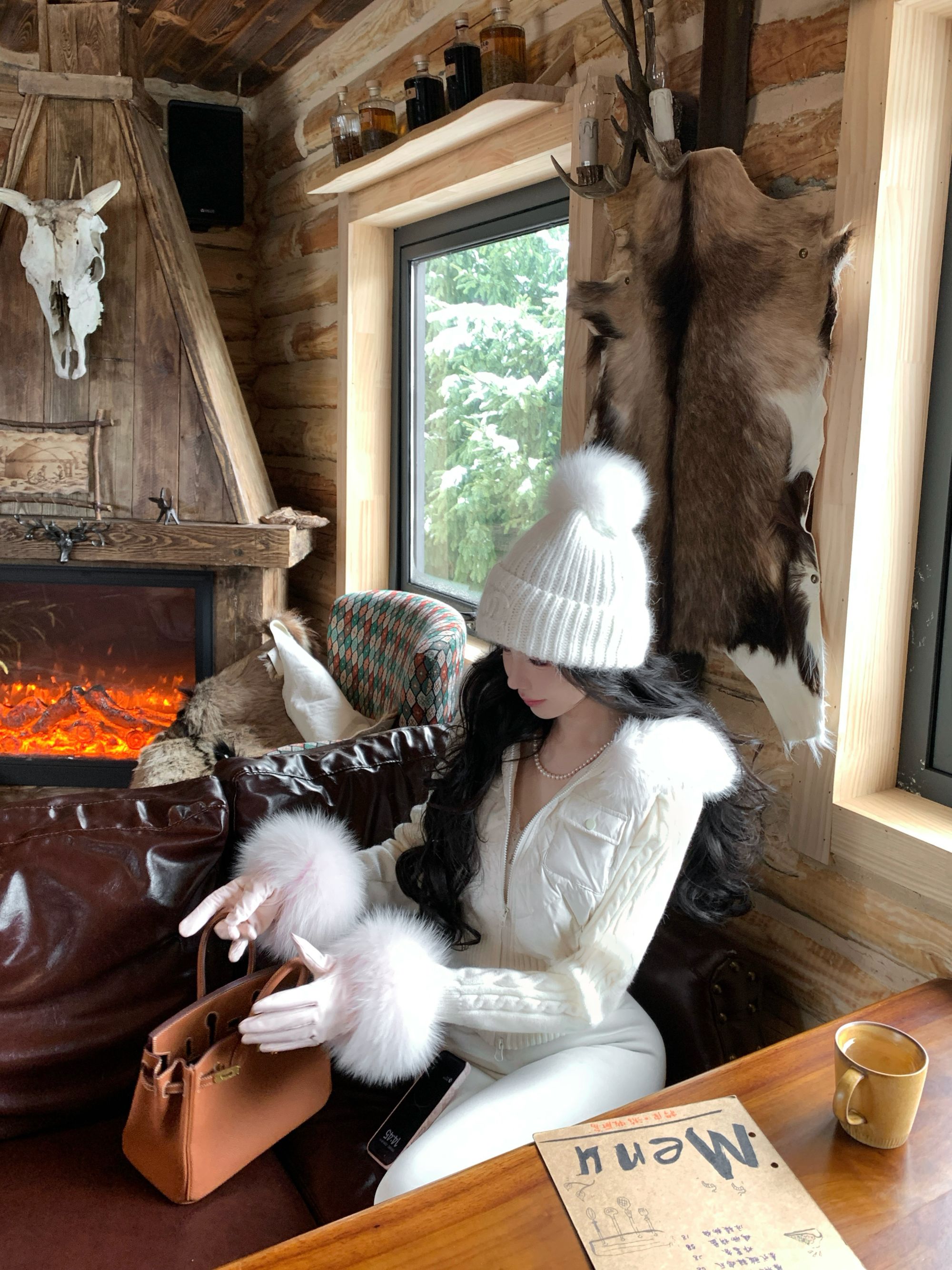 【雅乔定制】小蛮腰 毛领连帽短款羽绒服外套女秋冬DYYY-250851144