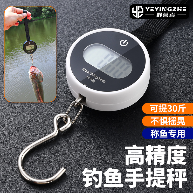 野营者钓鱼专用钓鱼秤手提秤迷你型便携高精度电子秤行李秤称鱼器