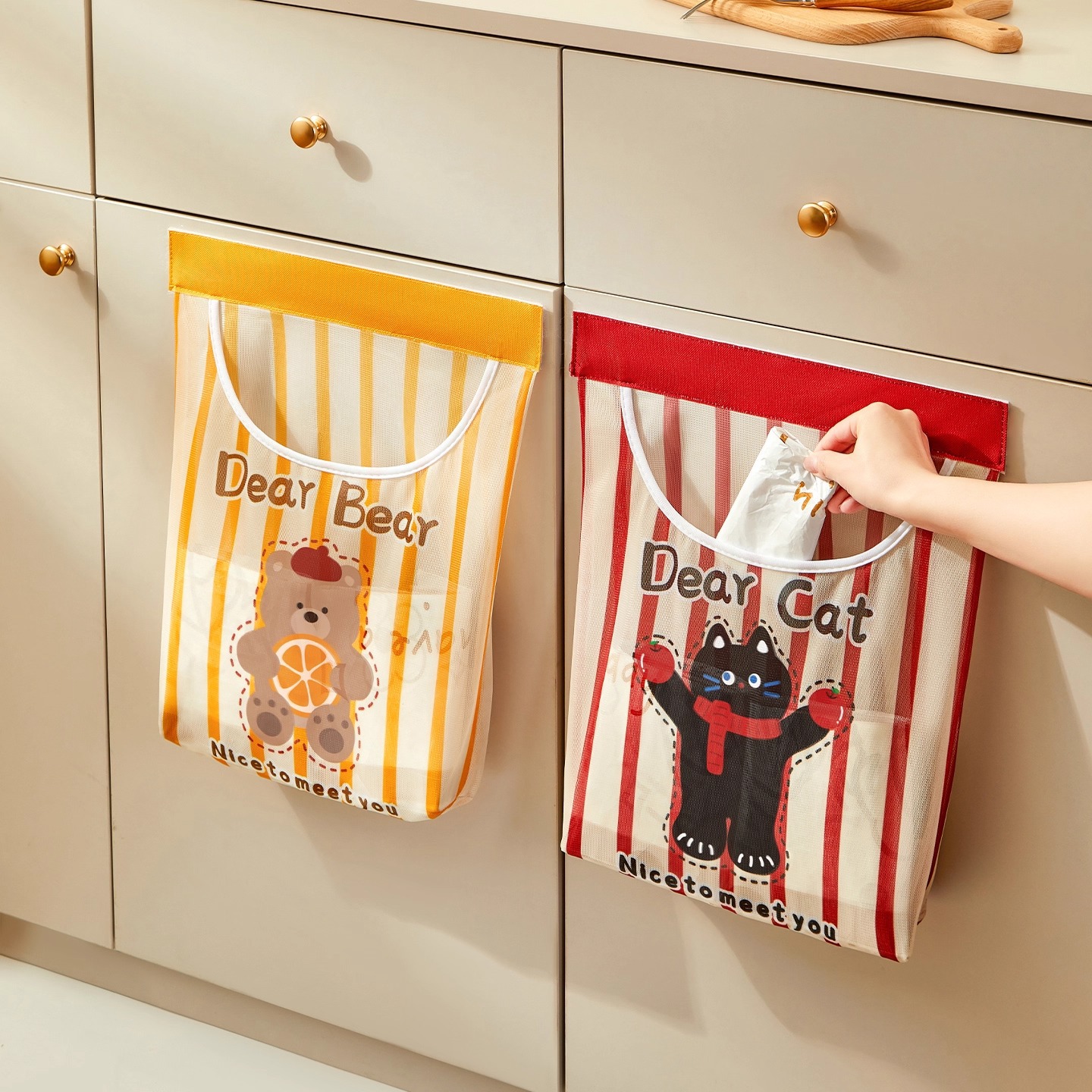 垃圾袋收纳神器壁挂式厨房大容量装方便袋购物袋袋子放塑料袋网兜