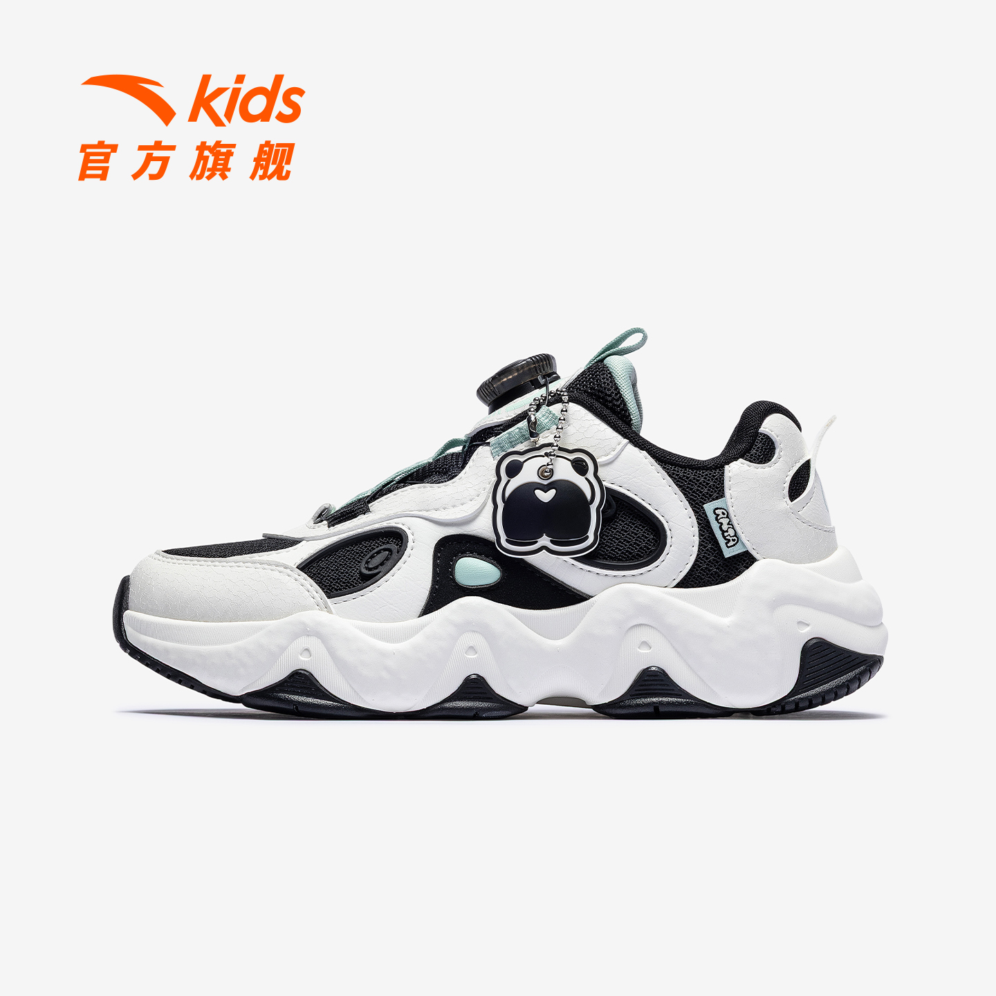 安踏儿童女大童休闲鞋2025新款舒适防滑耐磨青少年老爹鞋休闲鞋子