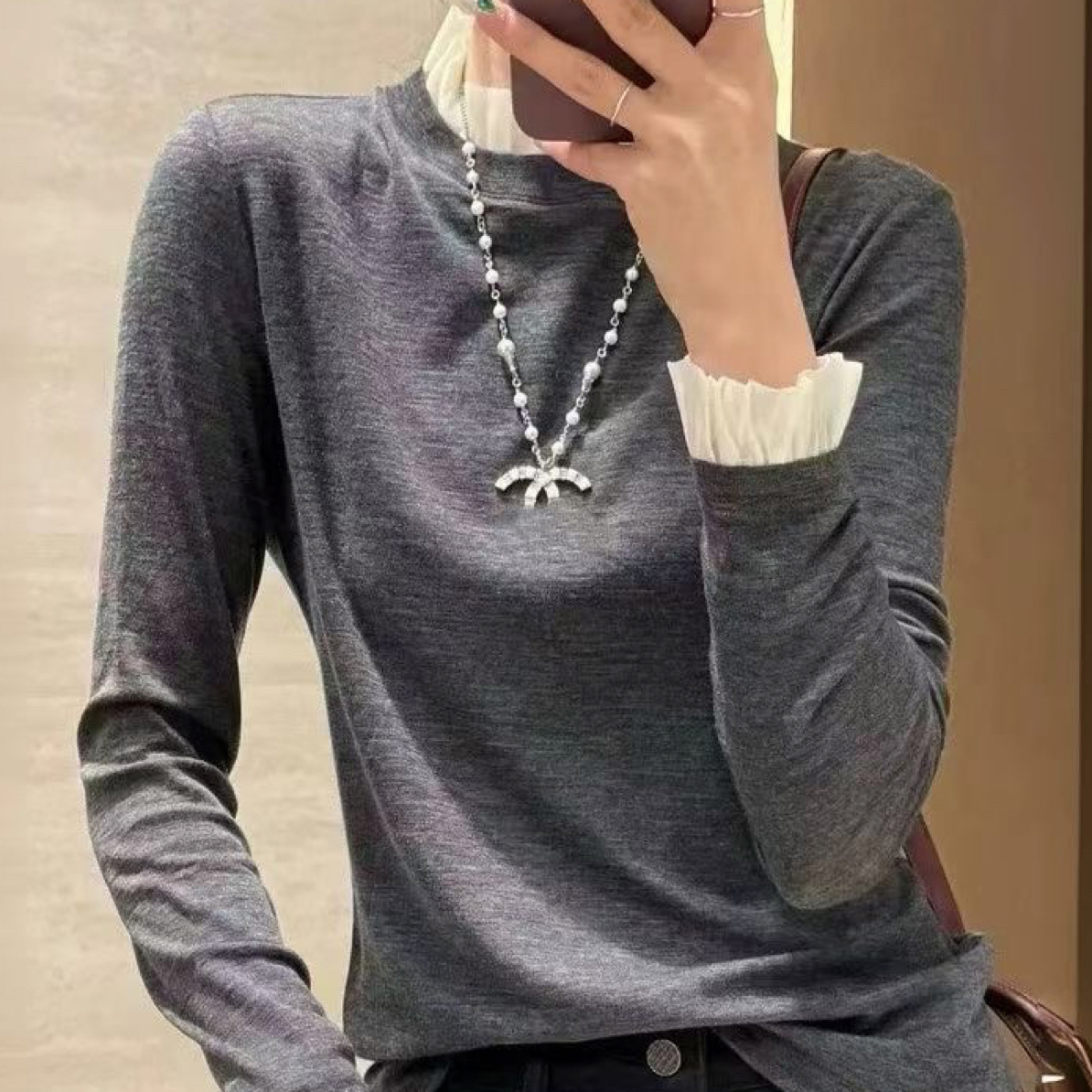 【W编码】洋气百搭法式高级感黑色衬衫女