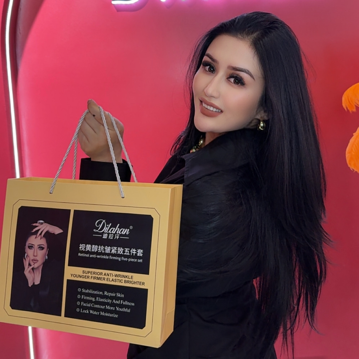DILAHAN迪拉汗新品视黄醇抗皱紧致五件套