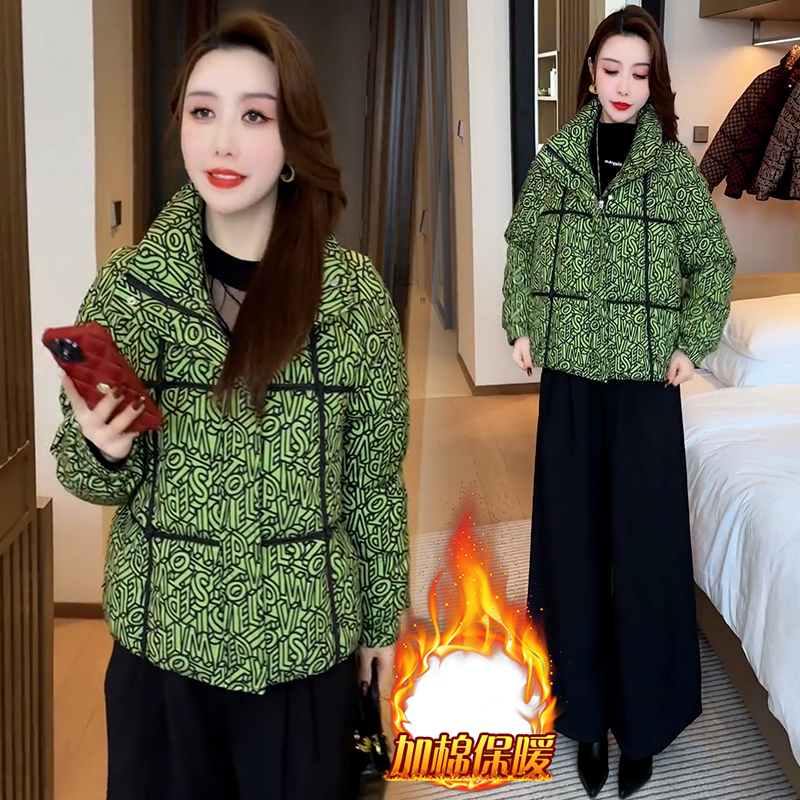 时尚加厚棉服女2025年冬季新款洋气百搭显瘦保暖小个子棉衣短外套