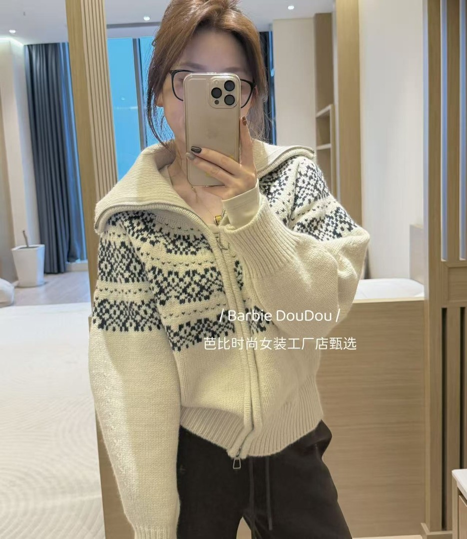 运补6-8 豆子推荐【费尔岛毛衣】 冬季复古舒适韩系慵懒感宽松上衣
