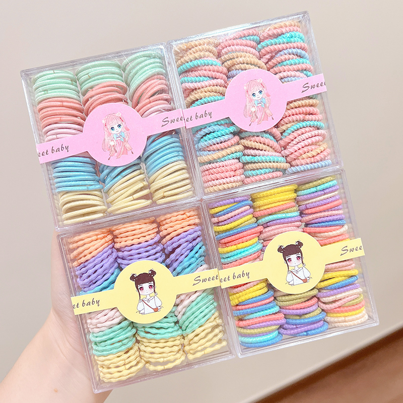 儿童发绳发量少宝宝头绳扎揪揪拇指发圈不伤发女童高弹力皮筋发饰