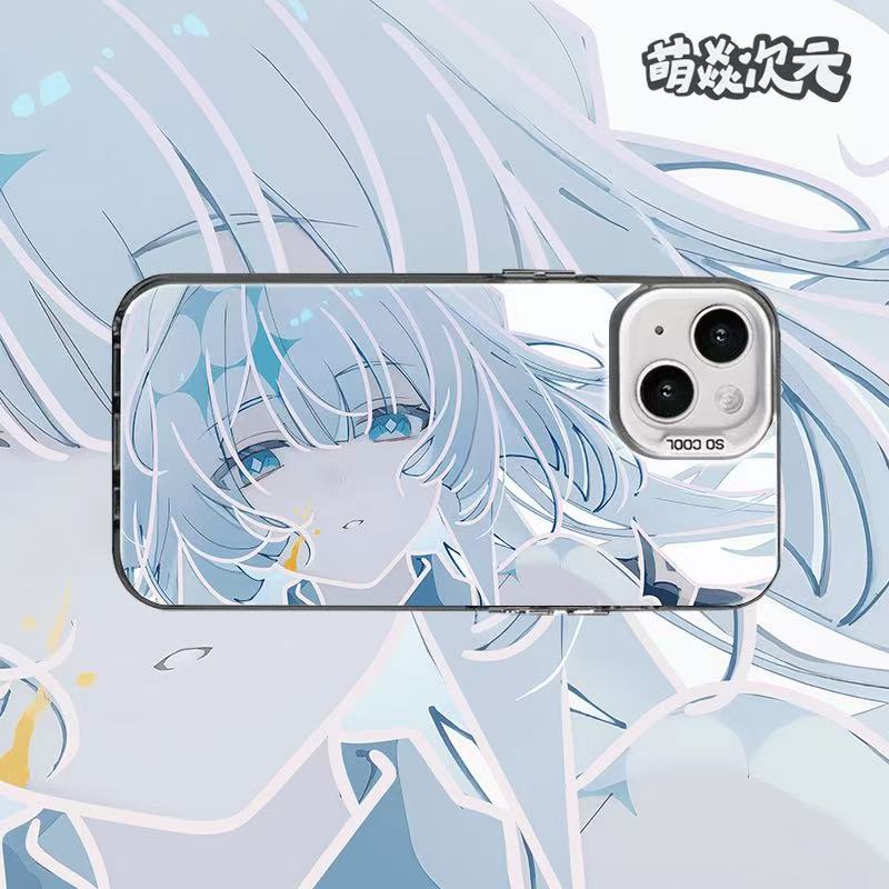 刻律徳菈适用于苹果iqoo华为oppo小米15vivo一加彩银手机防摔壳