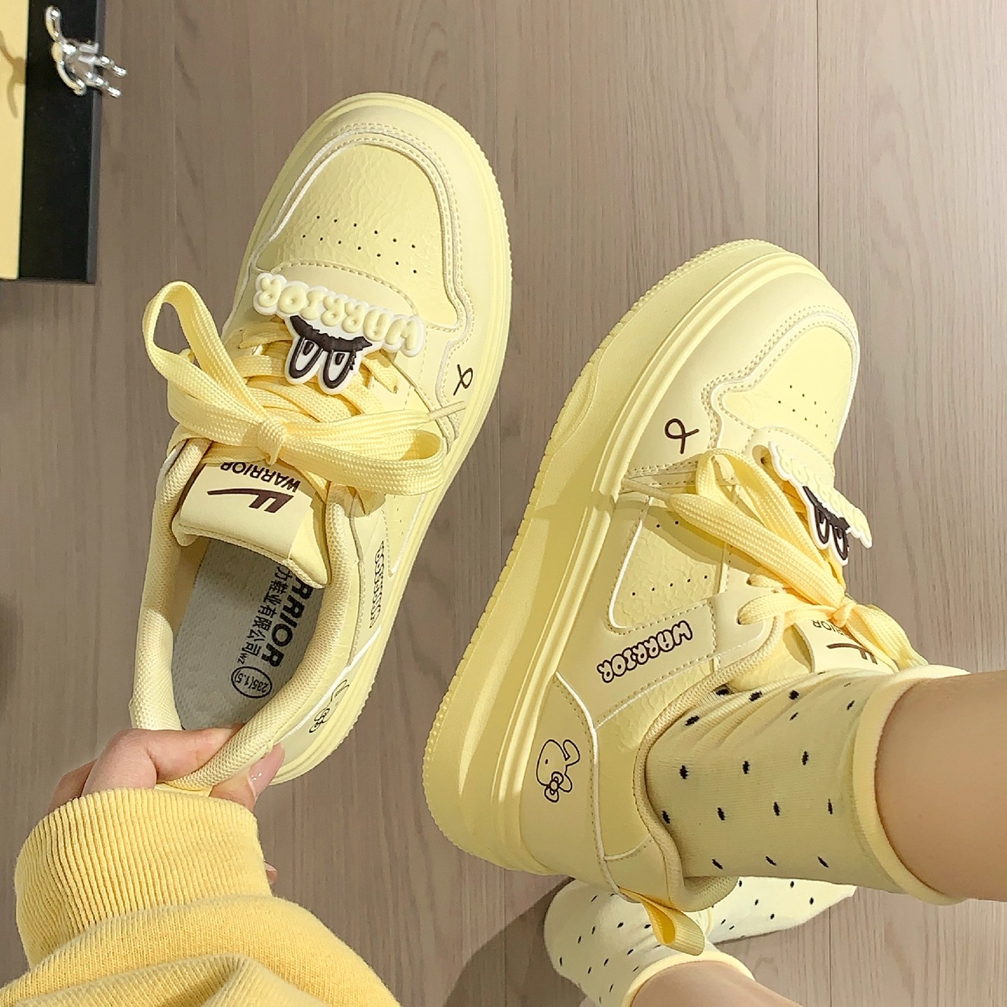 回力多巴胺女鞋休闲鞋百搭厚底板鞋女2025秋季新款小众学生小白鞋