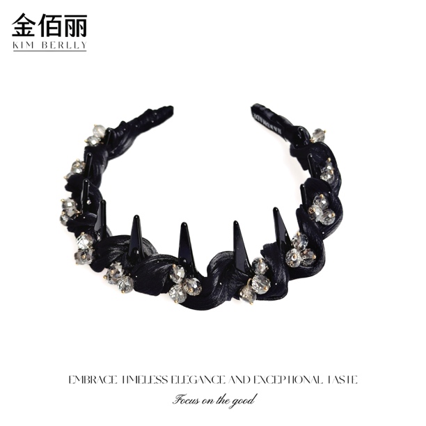 【东方之珠】百搭气质水钻洗脸上班族发饰头箍脸小气质齿梳漂亮发箍