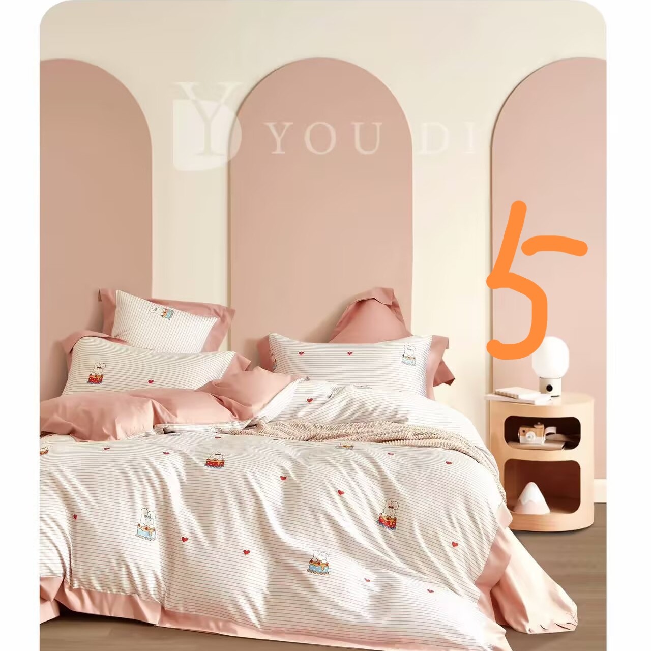 黄金棉活性印染纯棉四件套，四季通用亲肤棉四件套