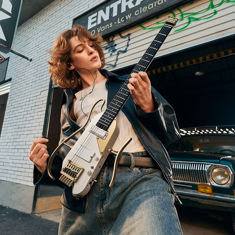 Donner唐农HUSH-X PRO电吉他无头便携智能吉他可拆卸进阶内置效果