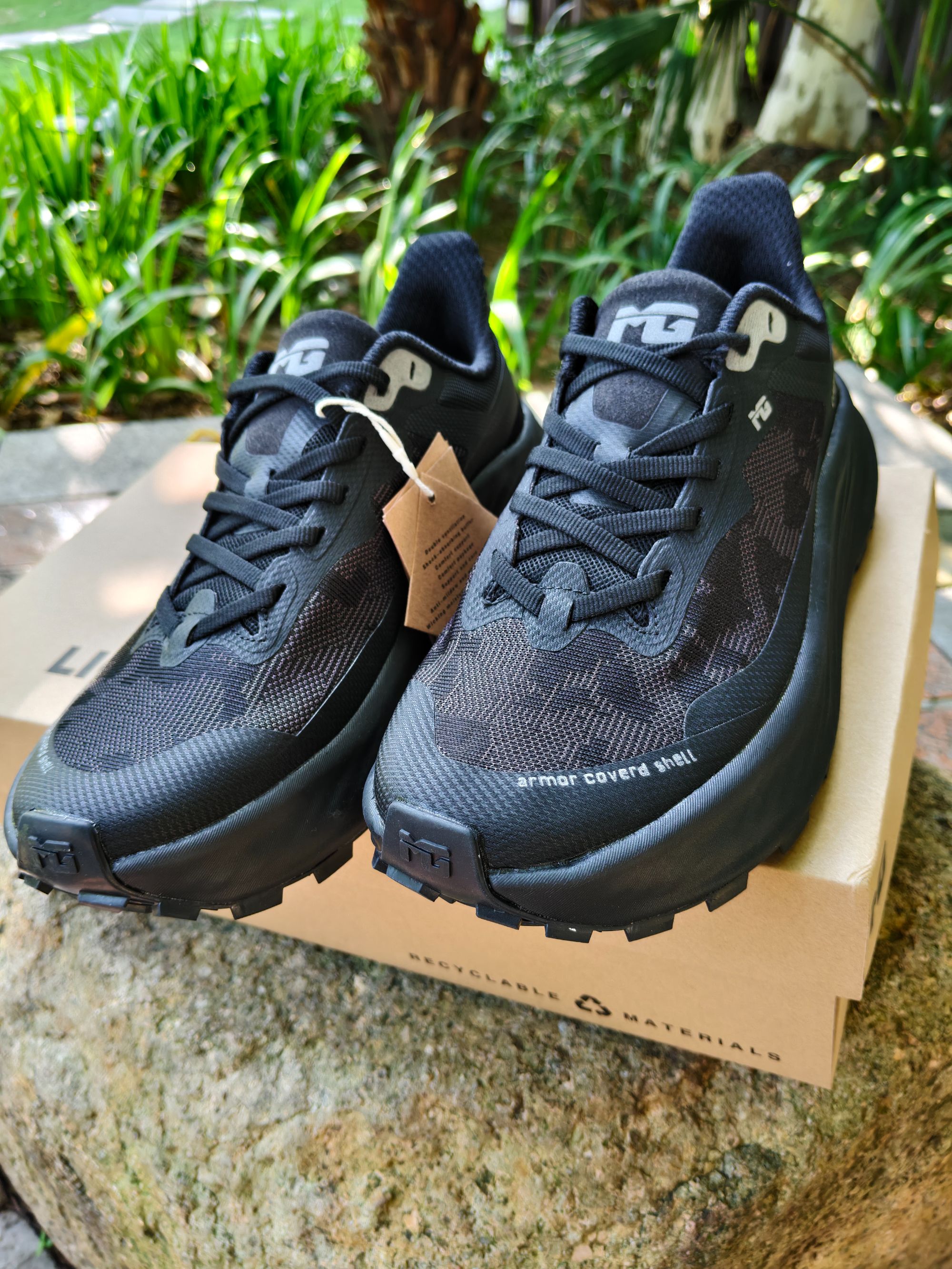 宽楦透气厚底减震防滑全地形户外越野跑鞋男女通用女鞋跑步鞋运动