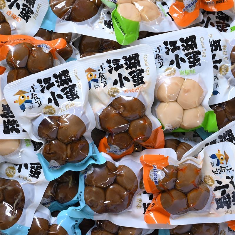 鹌鹑蛋香辣卤蛋小包装五香鹌鹑蛋泡椒卤蛋解馋小零食休闲食品小吃