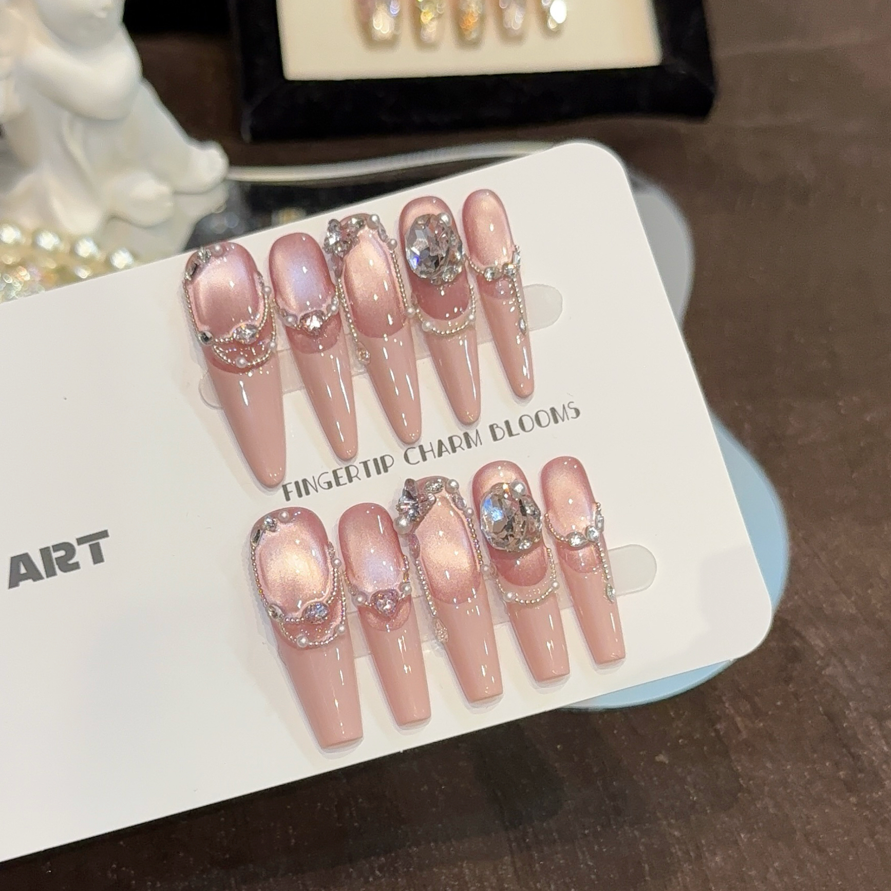 【蜜语甜心】*2025秋季新款洛丽塔可爱可反复使用纯手工光疗穿戴甲