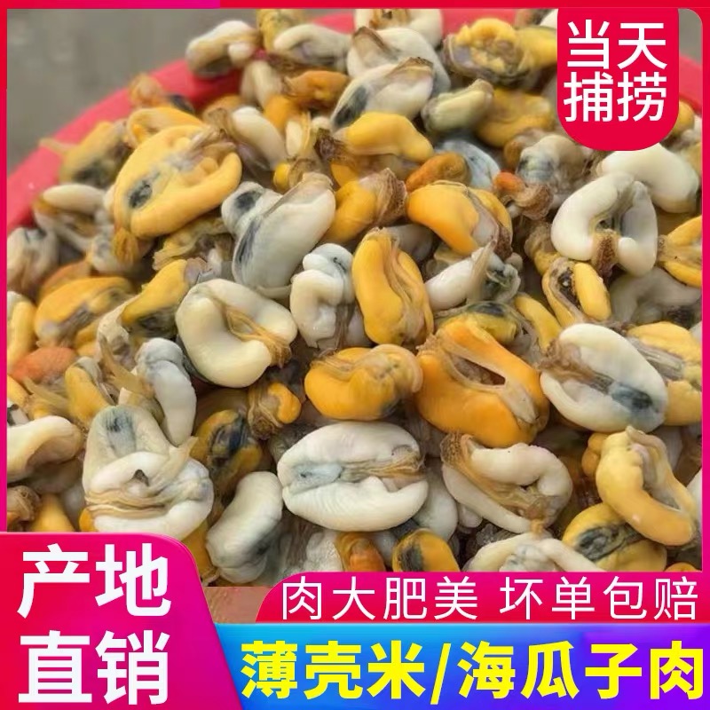 潮汕特产正宗薄壳米肉鲜活新鲜海鲜海瓜子纯肉现打现发顺丰包邮