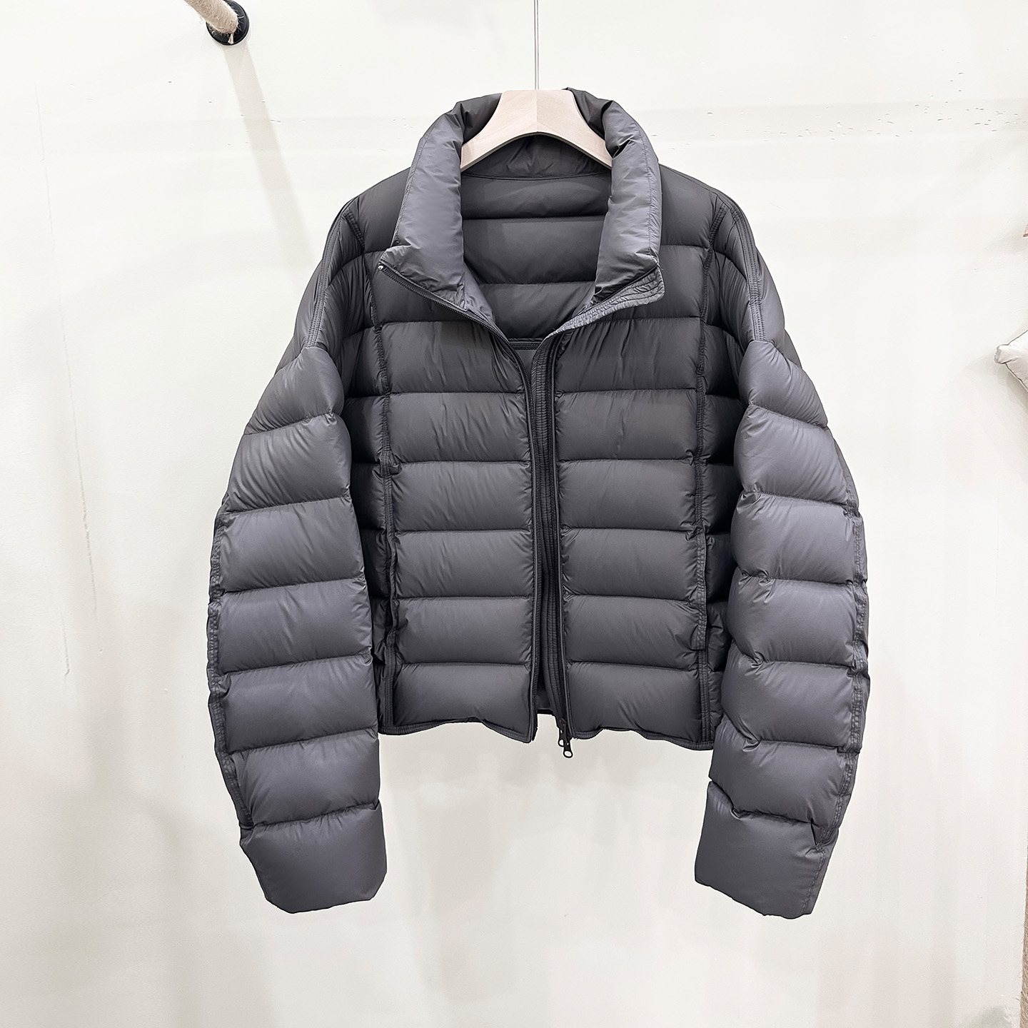 浅娅90白鸭绒排骨服羽绒服女短款冬季外套2025新款立领面包服冬装