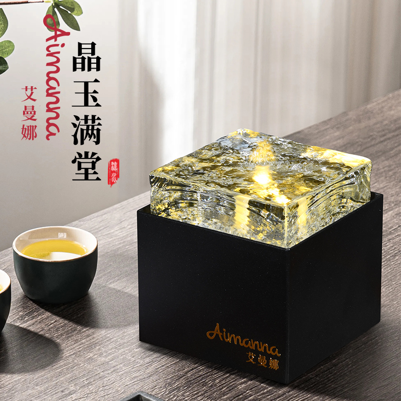 流水摆件现代简约循环水桌面加湿客厅装饰乔迁送礼开业水景小喷泉