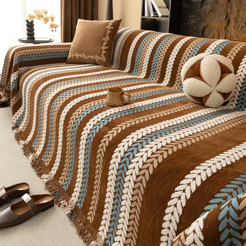 高货美拉德复古风欧式沙发布盖巾沙发巾全盖布加厚沙发巾盖布全包