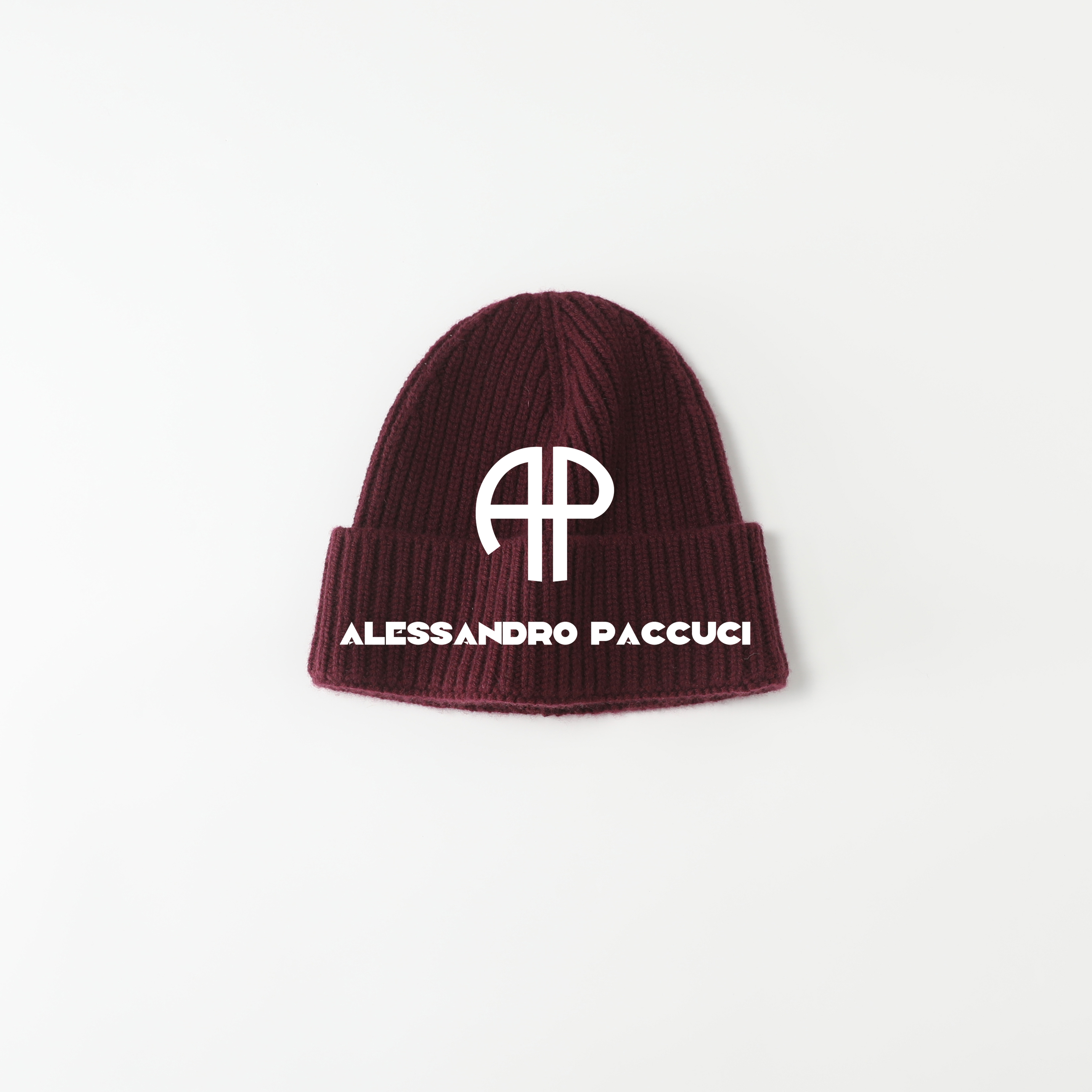 AP洛哥54155AM 【奶奶帽】两色100山羊绒拉绒罗纹保暖针织帽子