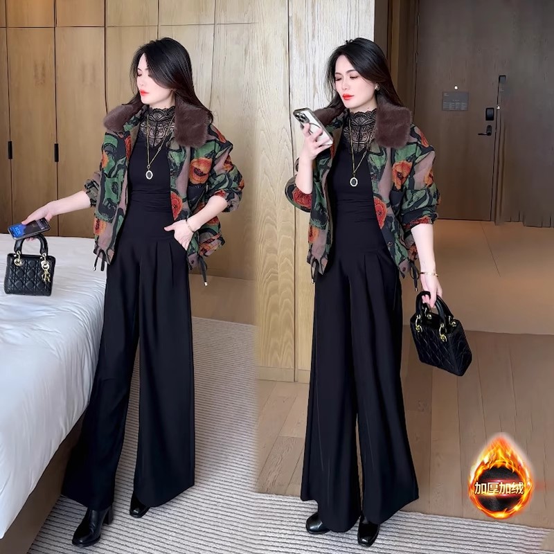 时尚女装外套2025年新款时尚冬装洋气质加绒加厚时髦短款上衣5310