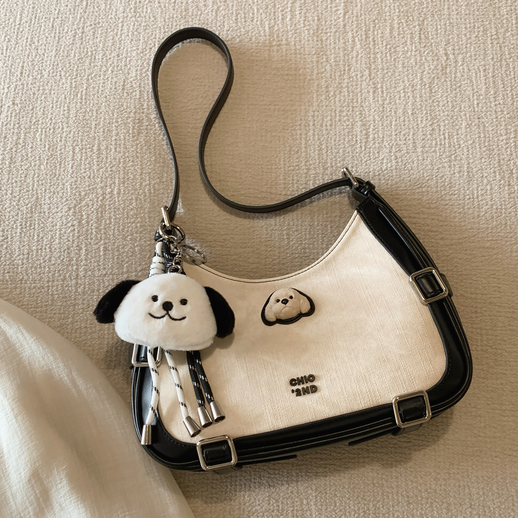 南风Chio2nd 面包小狗 托特包包2025新款女单肩斜挎包