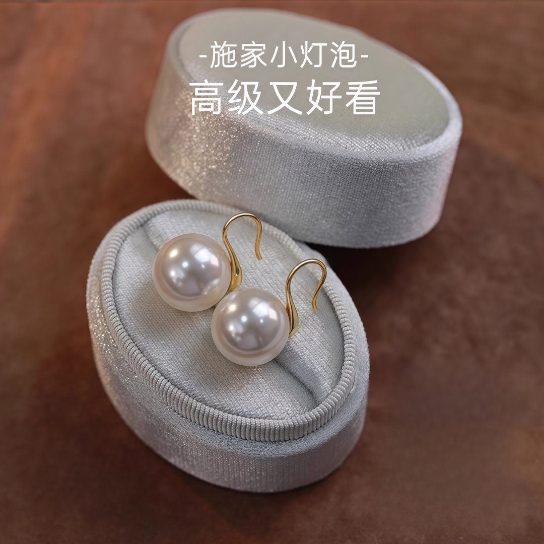 925银耳饰 法式高跟鞋耳钉复古时尚通勤百搭纯银珍珠耳环女高级感