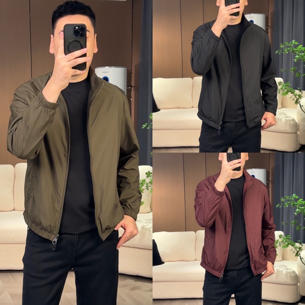 5B6549男士秋季立领简约百搭夹克外套