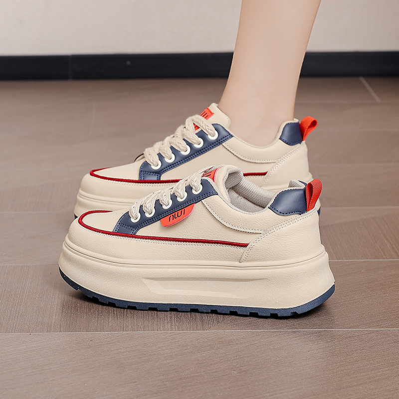 跃步2025年夏季新款女休闲轻便板鞋休闲鞋厚底时尚女鞋韩版鞋女鞋