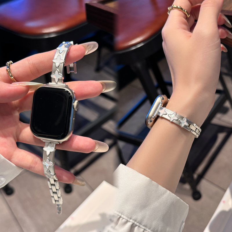 星芒金属手镯表带适用苹果iWatchs10s9s8s7高级感小香风女SE21s65