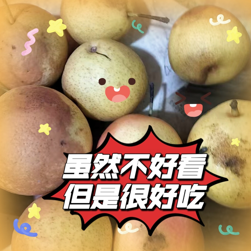 南果梨瑕疵果皮薄肉厚汁水足不喜勿拍产地发货鞍山特产特价包邮