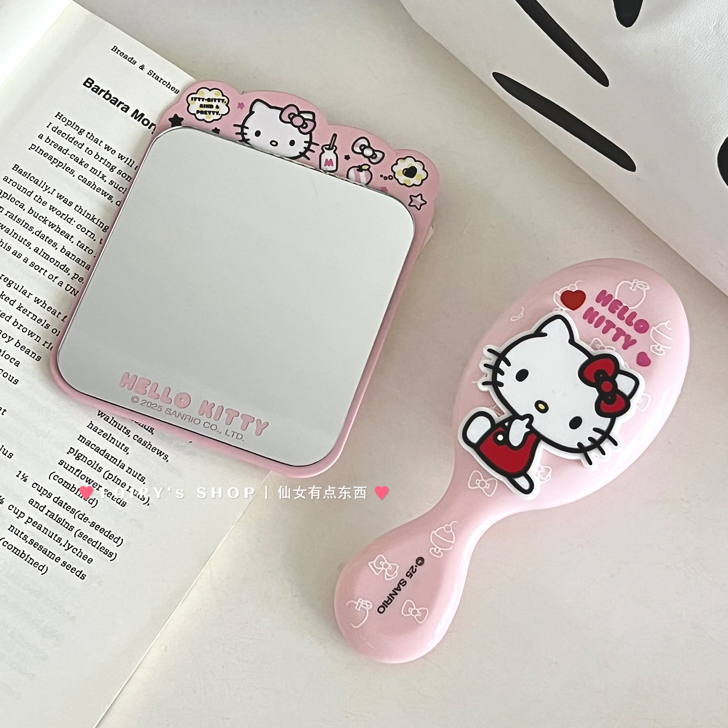 可爱迷你镜子随身便携式补妆神器桌面可立外出旅行台式高清化妆镜