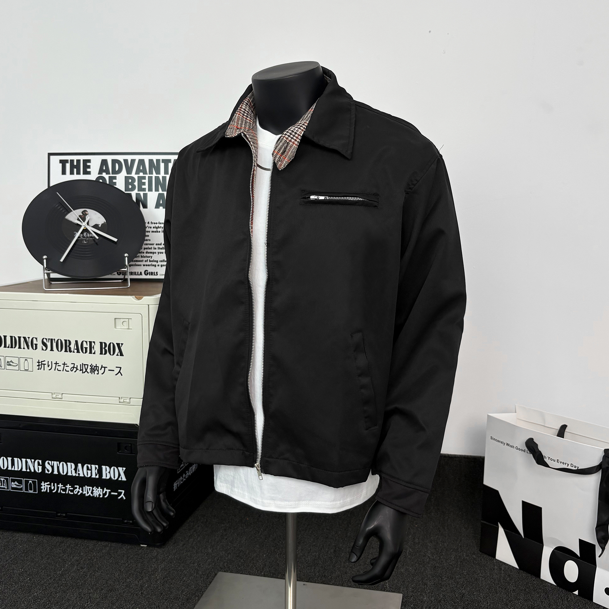 设计感痞帅夹克外套男宽松情侣美式高街潮流春秋季百搭飞行员外套